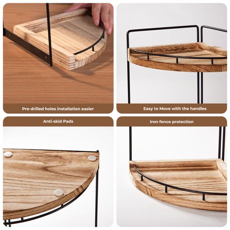 2-Tier Corner Shelf Organiser