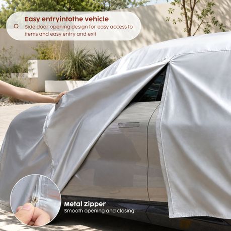 Waterproof Heavy-Duty Car Cover All-Weather Oxford Sun UV Protection