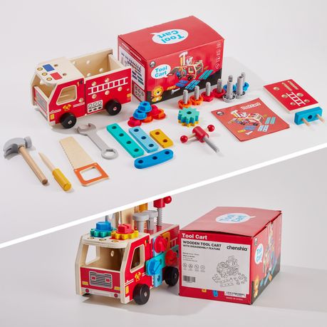 Montessori Wooden Toolbox Toy Set - Learning Toy Ages 3-4+
