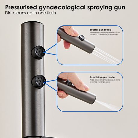 Digital Shower Set - Overhead Rain Bathroom Mixer Gun