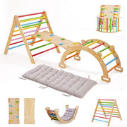 Montessori Wooden Climbing Set - Indoor Toddler Gym