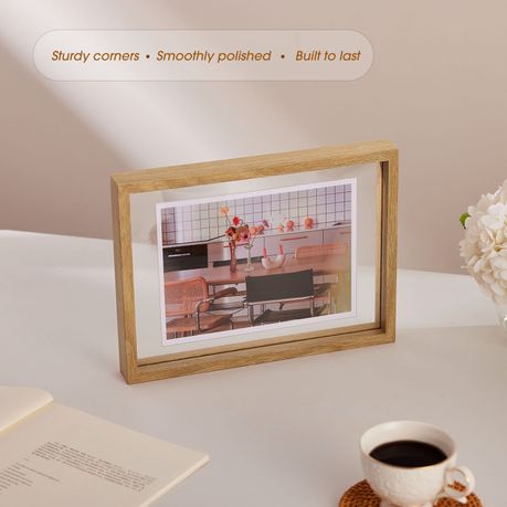 A4 Double-Sided Floating Picture Frames (2-Piece)