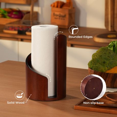 Freestanding Wooden Paper Towel Holder