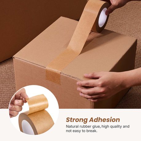 Chenshia 2 Pack Kraft Paper Packaging Tape