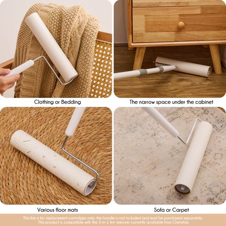 Lint Remover Replacement Refill Rolls - 6 Roll Pack