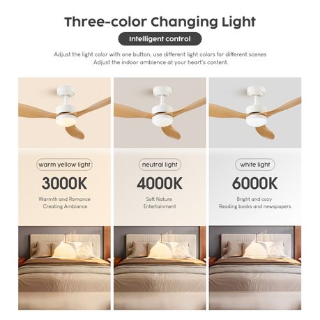 52' LED Ceiling Fan Smart Remote