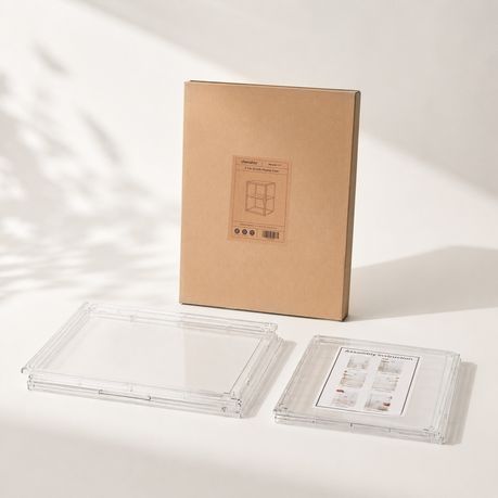Acrylic Collectible Display Case with Magnetic Door| 2-Pack