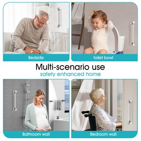 Stainless Steel Bathroom Shower Grab Bar - 2-Pack