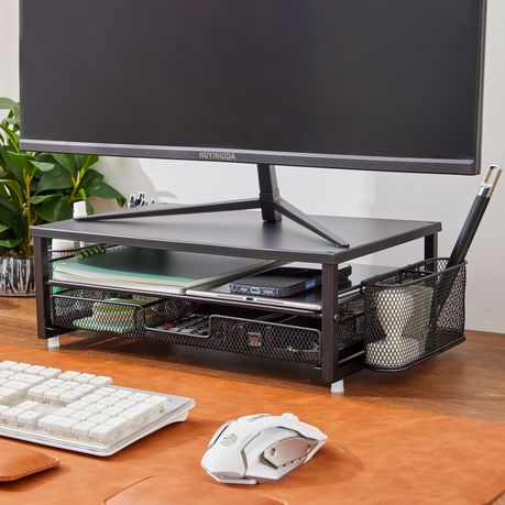 Chenshia 2-Tier Monitor Stand Riser Metal Desk Organizer Home Office & Study