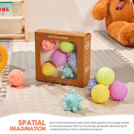 Baby Sensory Balls Set Soft Tactile Multi Texture Toys