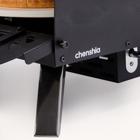Portable Wood Pellet Pizza Oven - Rotating 12-Inch Stone