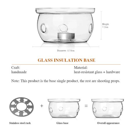Borosilicate Glass Teapot Warmer