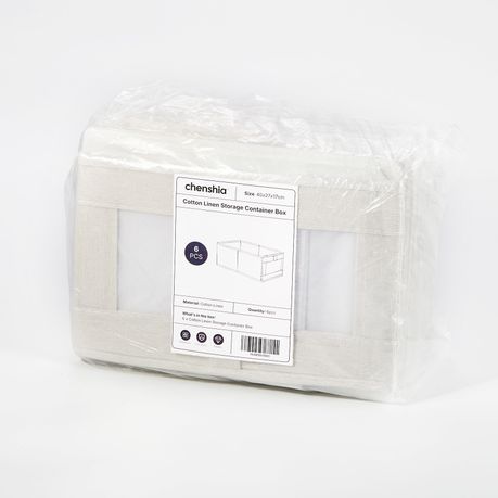 Foldable Closet Storage Boxes – 6 Pack