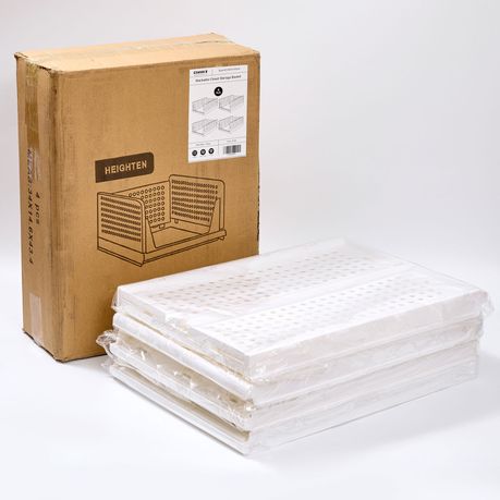 Foldable Closet Organizer Stackable, Closet Storage Basket-4 Piece