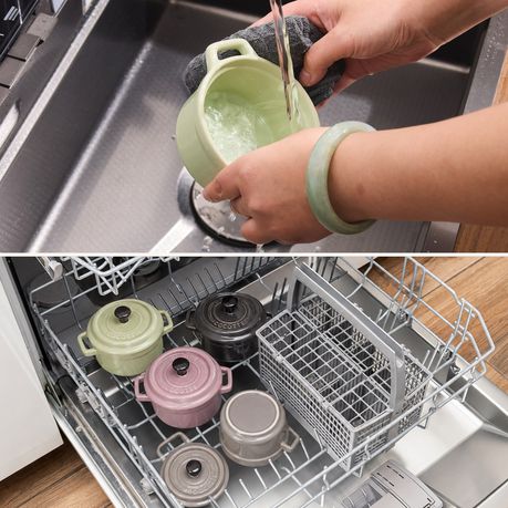 Pastel Ceramic Ramekin Dishes with Lids Set - 220ml
