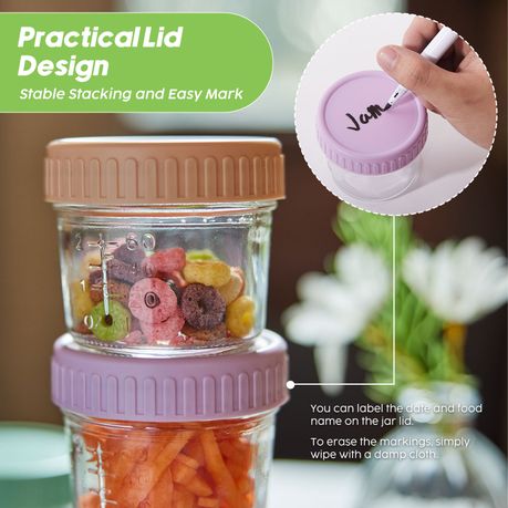 80ml Baby Food Bottles - 12-Pack