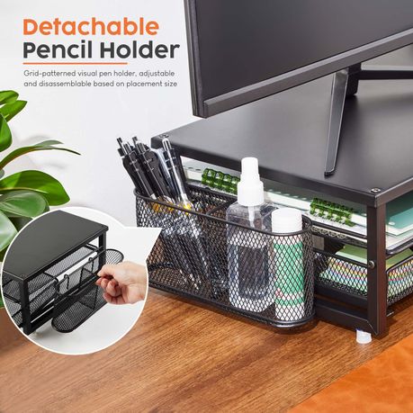 Chenshia 2-Tier Monitor Stand Riser Metal Desk Organizer Home Office & Study