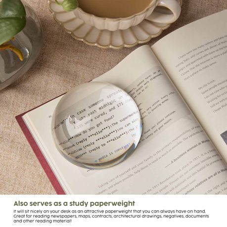 Chenshia Paperweight Reading Magnifying Glass