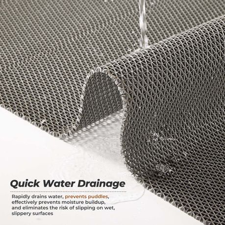 PVC Floor Drainage Mat Non-Slip Bathroom Shower Wet Room Mesh Mat