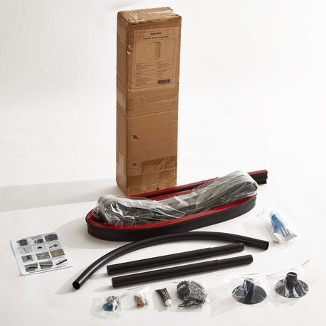 Chenshia Magnetic Folding Shower Curtain Kit No-drill & Waterproof Curtain