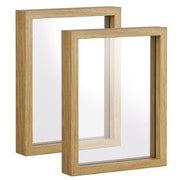 2pc Wooden Floating Picture Frames