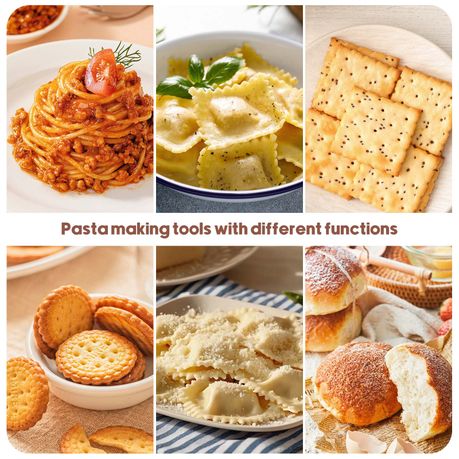 9Pc Pasta Making Tool Set Gnocchi Board with Ravioli Stamp Kit