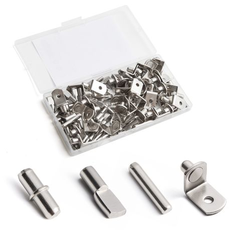 Cabinet Shelf Support Pegs - 104 Pack | 4 Styles