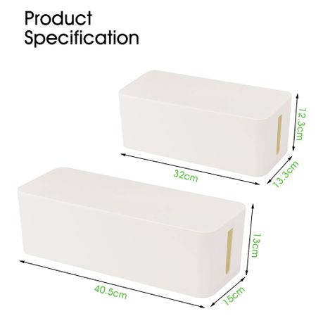 Dual-Size Cable Management Boxes