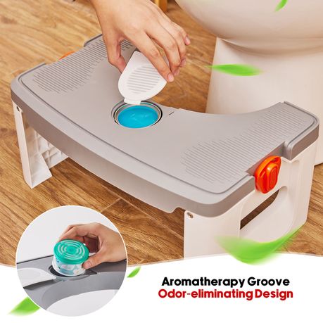Foldable Toilet Stool Squat Potty Training Bathroom Footrest Aid
