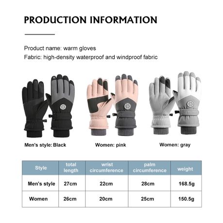 Winter Multipurpose Gloves - Pink & Grey