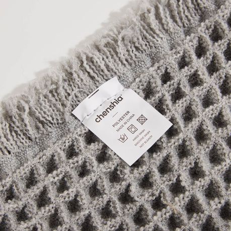 Super Absorbent Waffle Bath Mat - Grey