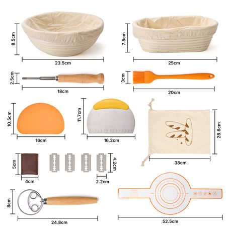 Rattan Sourdough Bread Baking Kit - 14 Piece