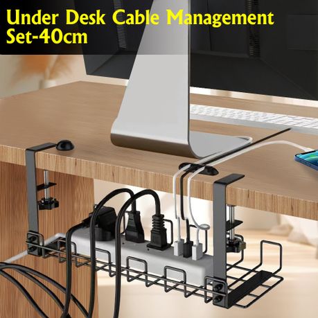 Under-Desk Cable Management Set