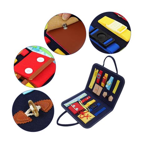 Montessori Busy Board Handbag Toddler Sensory Learning Toy