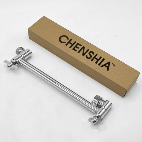 Chenshia Brass Shower Head Extension Arm Adjustable G1/2 Swivel Chrome Pipe