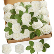 50Pc Artificial Roses Soft Foam DIY Wedding Bouqet Party Decor