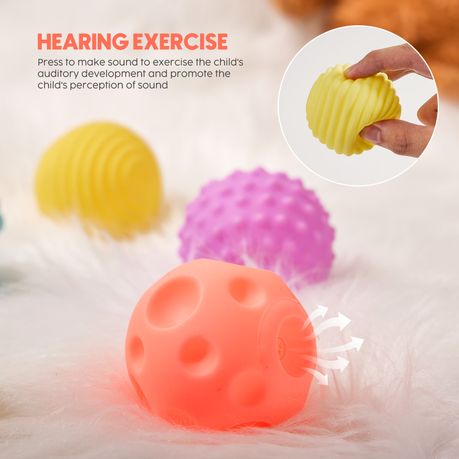 Baby Sensory Balls Set Soft Tactile Multi Texture Toys