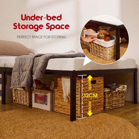 Metal Bed Frame - Heavy Duty Base - Single Size