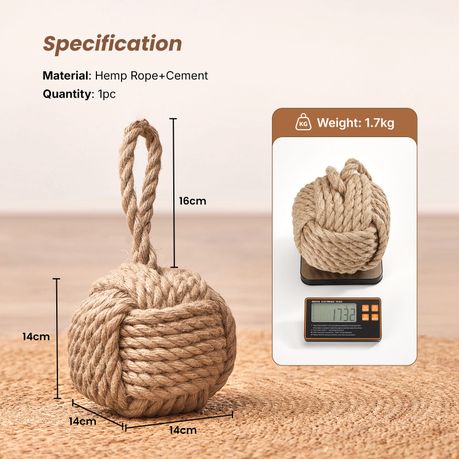 1.7kg Jute Rope Doorstop