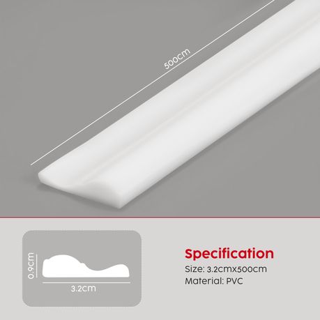 Self-Adhesive Wall Moulding Trim - Flexible Skirting Frame Border
