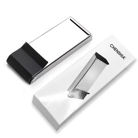 Silver Stainless Steel Door Stopper - Set of 2