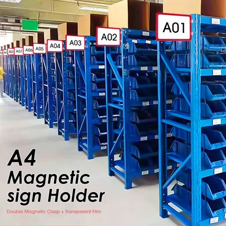 Chenshia A4 Warehouse Magnetic Sign Holder Double Sided Display Frame