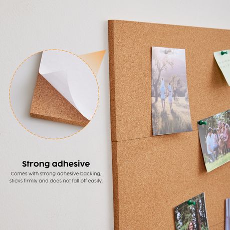 Self-Adhesive Cork Sheets Thick DIY Craft Board - 6-Pack