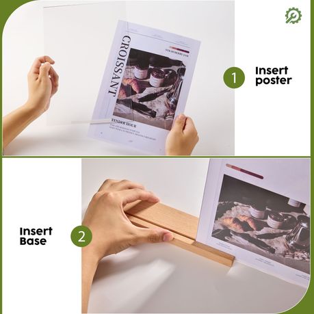 Double-Sided Acrylic Sign Holder - A4 | 6-Pack