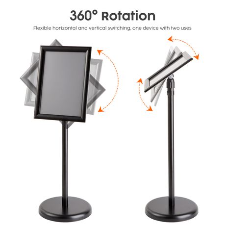 Chenshia Adjustable Floor Standing A4 Sign Holder Signage
