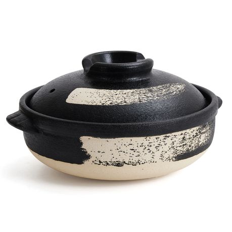 Chenshia Natural Clay Casserole Pot - Handmade Ceramic Cooking Dutch Oven