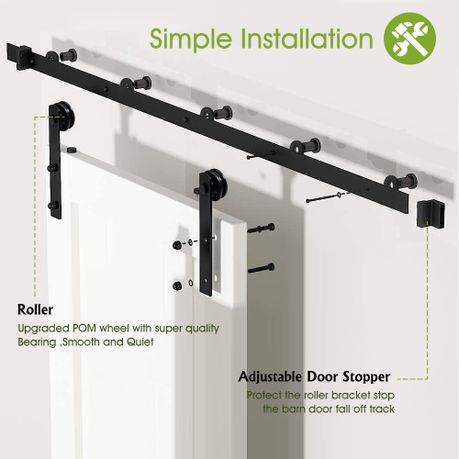 Rustic Sliding Barn Door Hardware Kit