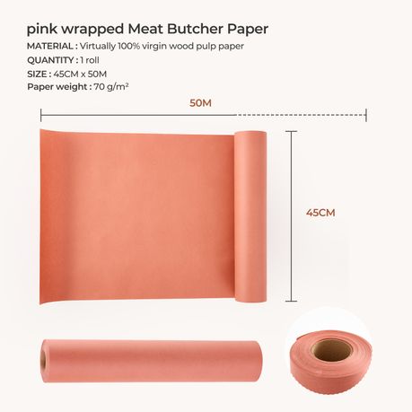 Butcher Paper Roll | 45 cm × 50 m | Unwaxed Meat Wrapper