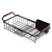 Expandable Over-Sink Dish Drying Rack with Cutlery Holder | 40–55 cm