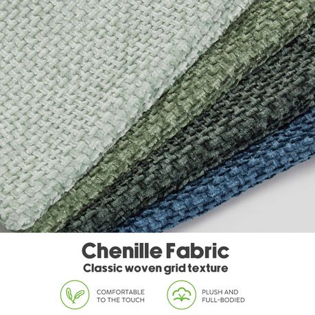 4-Pack Thick Chenille Sofa Cushion Covers Luxury Decorative Pillow Cases - Assorted Colours